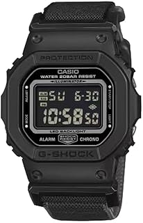 G-Shock Casio DW5600MNC-1 - Orologio digitale con cinturino in tessuto, colore: nero