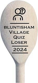 Quiz Loser Wooden Spoon for Last Place, Pub Quiz Booby Prize, Golf Competitions