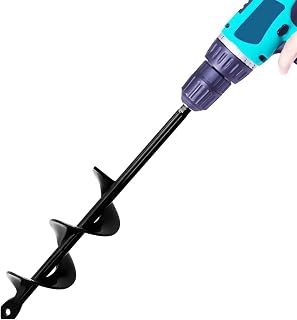 Garden Auger Drill Bit for Planting – 1.6x9 Inch Garden Auger,Rapid Planter Bulb & Bedding Plant Auger for 3/8" Hex Drive Drill – Ideal Bulb Planter Tool for Tulips