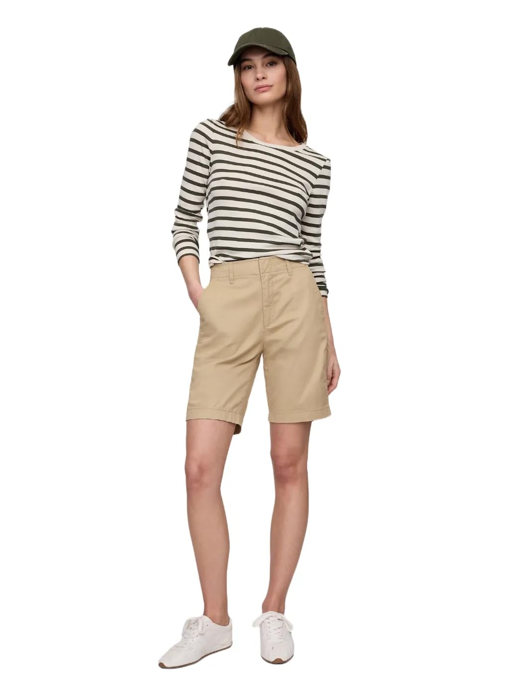 Gap Womens Downtown Khaki Bermuda ShortDress Shorts