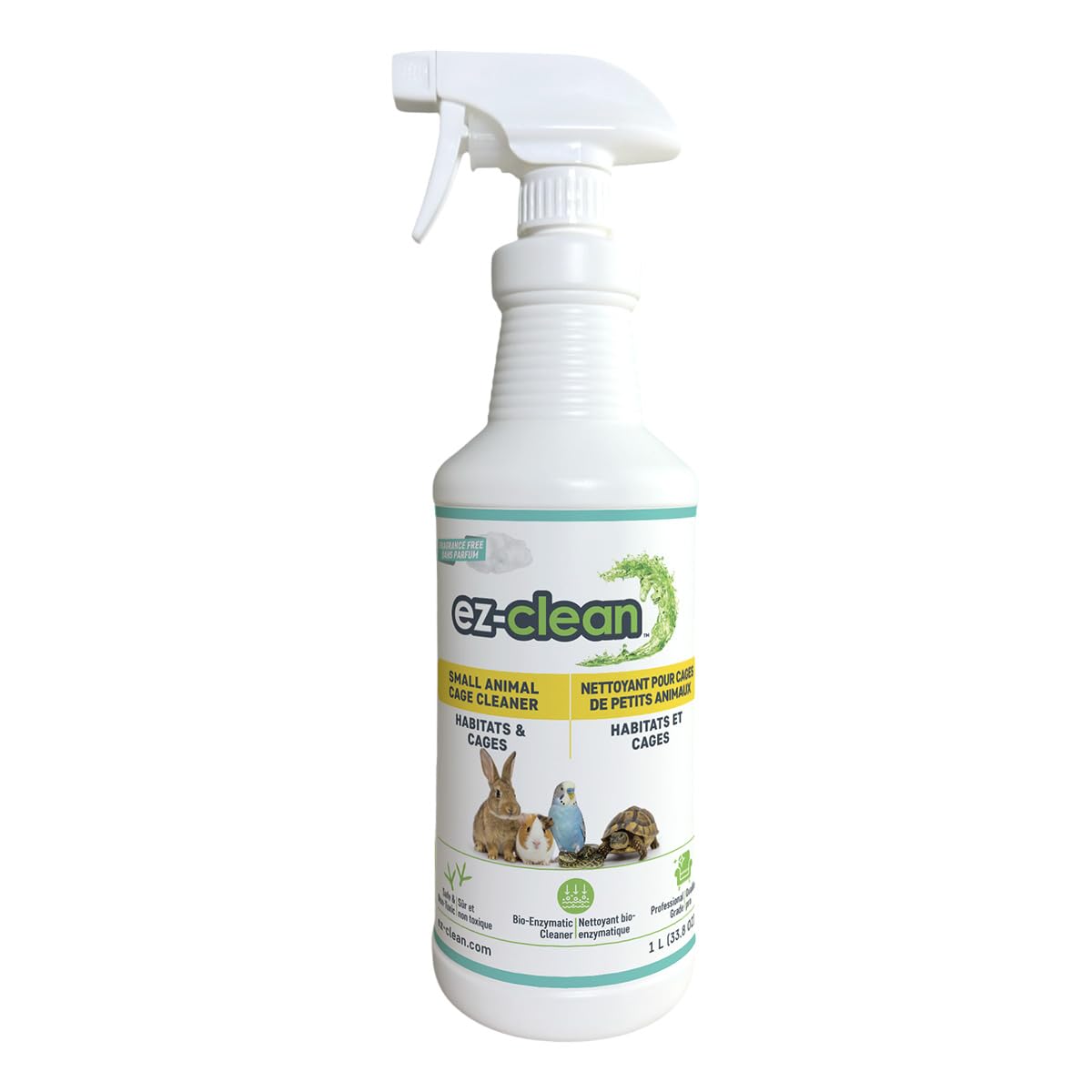 ez-clean BioEnzyme Small Animal Odour Remover - 1L Spray - Fragrance Free | High