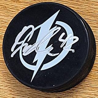 Autographed Curtis Douglas Tampa Bay Lightning Hockey Puck