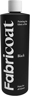 Fabricoat Fabric Paint & Upholstery Dye, Black, Flexible Finish
