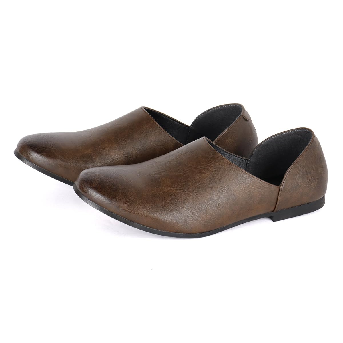 DEDEDES 5228 Men's Slip-on Leather Shoes, Simple and Easy to Match, Slip on Babo