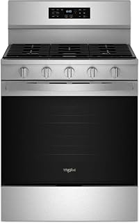 Whirlpool WFGS5030RS 30-Inch 5.0 cu. ft. Freestanding Gas Range with Storage Drawer – Stainless Steel
