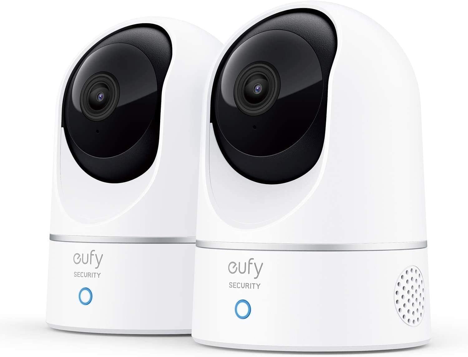 eufy Security, 2K Indoor Cam Pan & Tilt 2-Cam Kit, Plug-in Security Indoor Camer