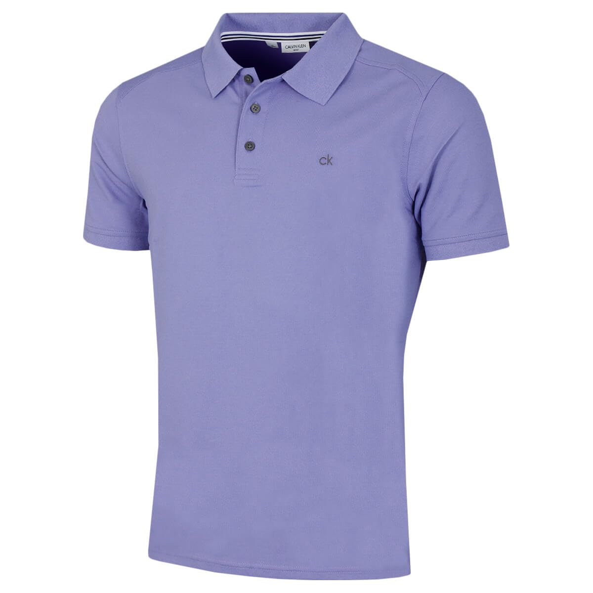 Calvin Klein Men's Campus 3 Button Ribbed Collar Golf Polo Shirt