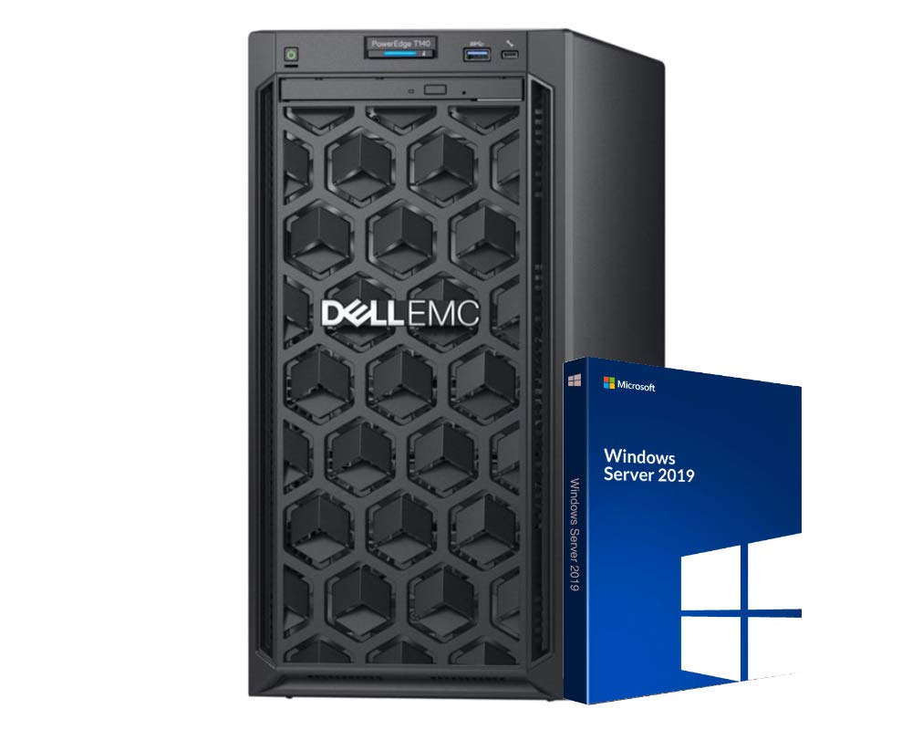Dell PowerEdge T140 Mini Tower Server with Intel Xeon 3.3GHz CPU, 64GB DDR4 RAM,