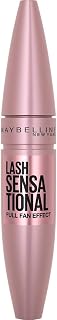 Maybelline Mascara, Lash Sensational Volumizing & Thickening, Eyelash Lengthening, Flake Free Formula, Layer Reveal Brush, Defining Mascara, Maybelline New York, Shade: Very Black