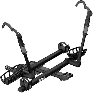 Thule T2 Pro XTR 2 Hitch Bike Rack - E-Bike Compatible - Tool-Free Installation - No Frame Contact - Tilts for Trunk Access - Fully Locking - Integrated Wheels for Transport - 120lb Load Capacity