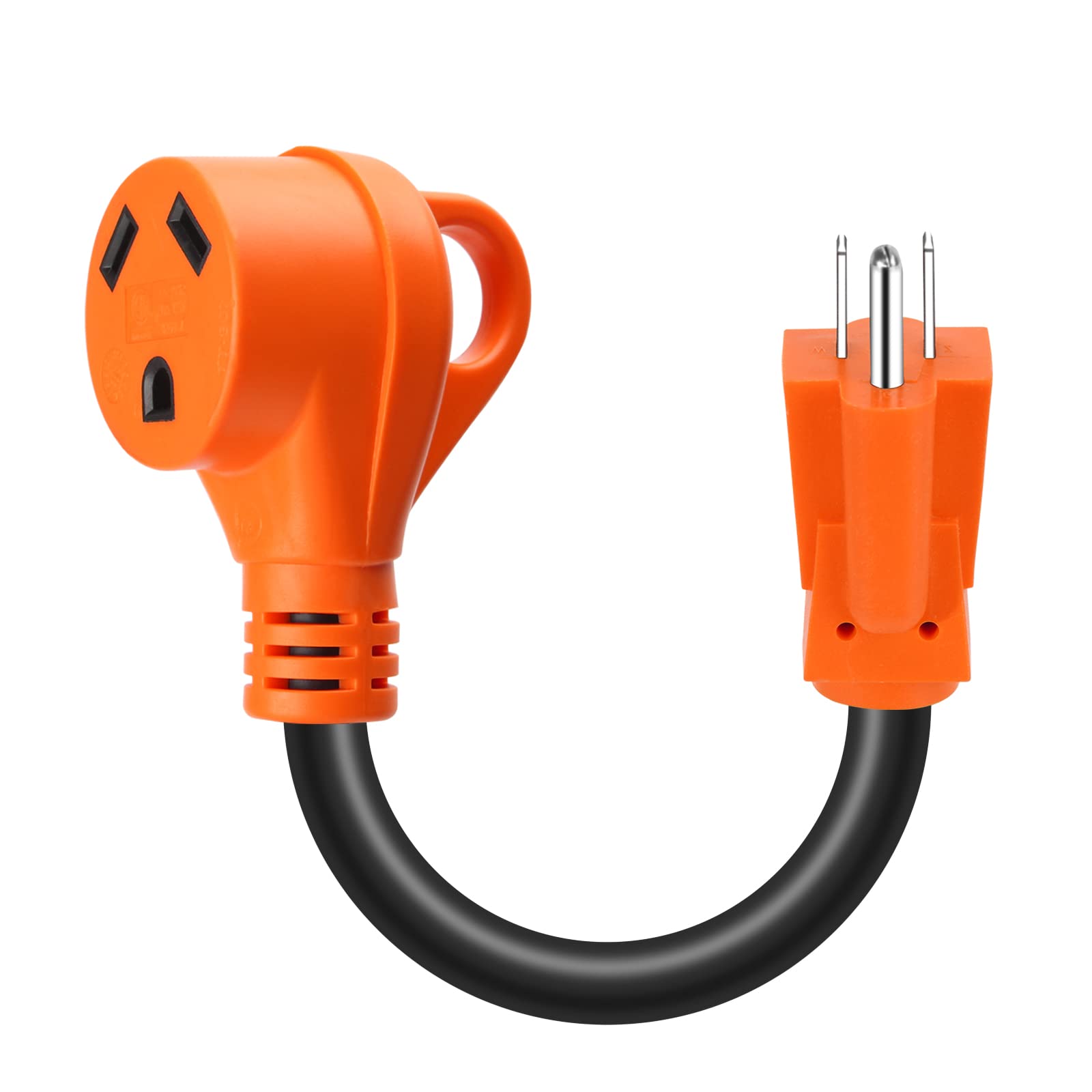 TIPHOPE 15A to 30A RV Plug Adapter,12 Inch Heavy Duty NEMA 5-15P Male to TT-30R 