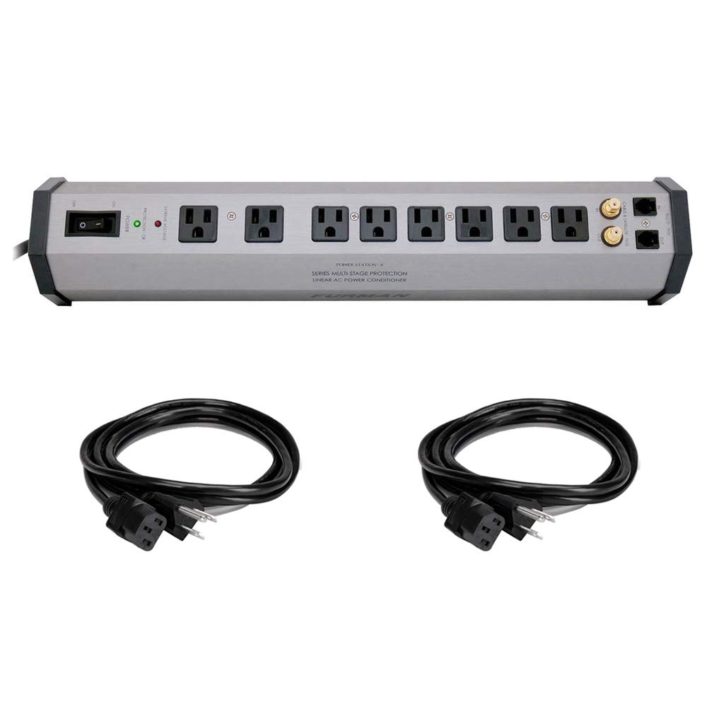 Furman PST-8 Power Station Home Theater Power Conditioner with (2) Extension Cab
