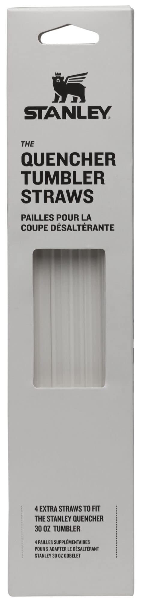 Stanley Reusable Quencher Straws | 4-Pack of BPA-Free, Reusable Straws for Clean