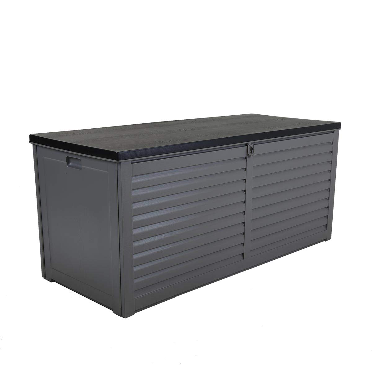 CHARLES BENTLEY 490L Plastic Storage Box Chest, Grey Body &, Grey, Black