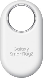 Samsung SmartTag2 (2023) Bluetooth + UWB, IP67 Water and Dust Resistant, Findable via App, 1.5 Year Battery Life - White