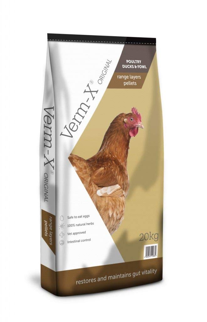 Copdock Mill Range Layers Pellets with Verm-X Chicken Feed 20kg | Premium Qualit