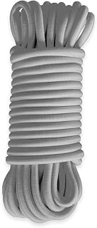 Elastic Cord Grey 15 m – Pro Tecplast 9SW Quality – Cable for Tarpaulins with 9 mm Diameter