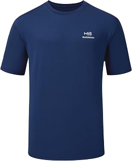 BASSDASH Men’s UPF 50+ Short Sleeve Fishing Shirts Performance Cooling UV Sun Protection Hiking T-Shirts