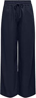 JDY Jdysay HW Linen Wide Pant Wvn Noos Trousers with Wide Leg Women