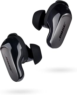 Bose QuietComfort Ultra Wireless Noise Cancelling Earbuds, Bluetooth Noise Cancelling Earbuds with Spatial Audio and World-Class Noise Cancellation, Black (Renewed)