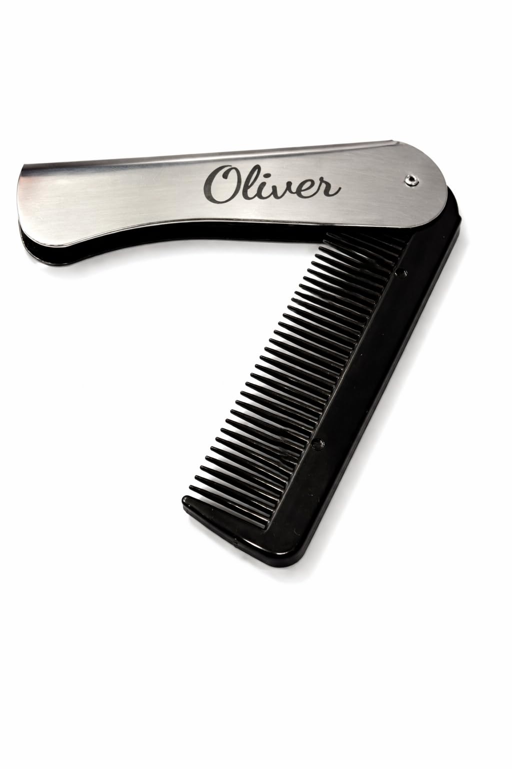 Personalised Laser Engraved Foldable Hair Comb – Portable Travel Comb Brush for 