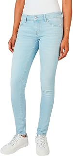 Pepe Jeans London Women's Soho Slim Fit Mid Waist Jeans
