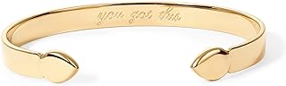 PAVOI Waterproof Bangle Bracelets for Women, 14K Gold Plated Mantra Cuff