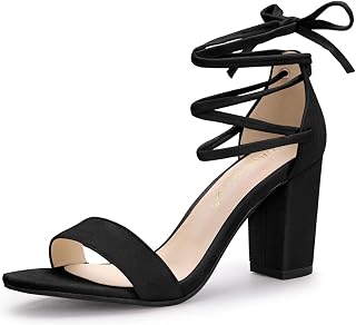 Allegra K Lace-Up Women's Sandals with Heel