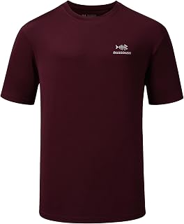 BASSDASH Men’s UPF 50+ Short Sleeve Fishing Shirts Performance Cooling UV Sun Protection Hiking T-Shirts