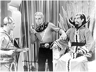 Flash Gordon (1936) Charles Middleton as Ming the Merciless and Buster Crabbe as Flash Gordon 8 x 10 Inch Photo