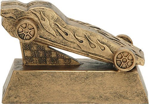 Decade Awards Race Derby Trophy - Car Racing Award - 6 Inch Tall - Engraved Plat