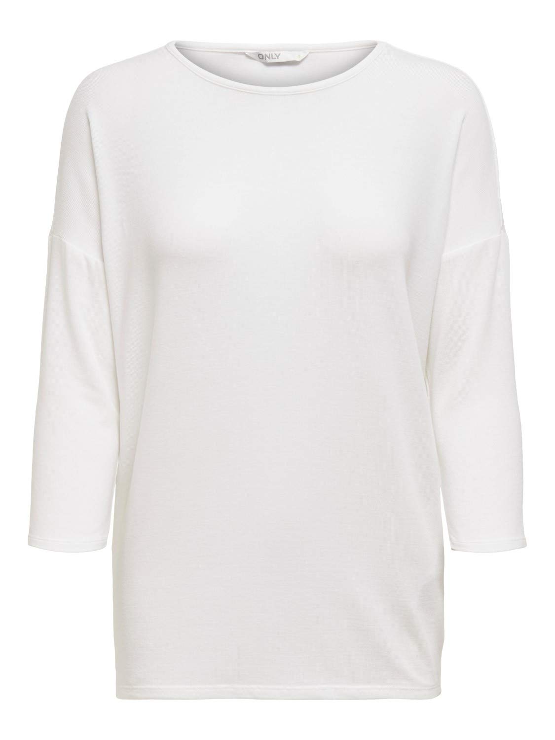 ONLY ONLGLAMOUR Slim 3/4 Sleeve Stretch Round Knit Sweater