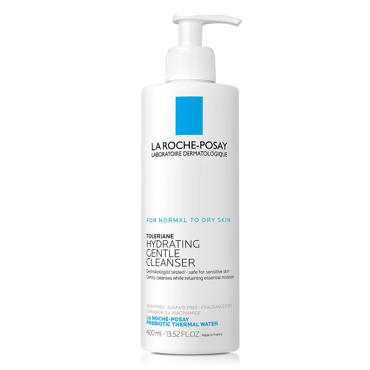 La Roche-Posay Toleriane Hydrating Gentle Facial Cleanser, with Niacinamide | Fa