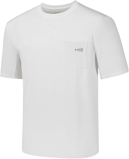 Bassdash Men UPF 50+ Performance Short Sleeve Pocket T-Shirt UV Sun Protection Fishing Hiking Kayaking Sports Shirts