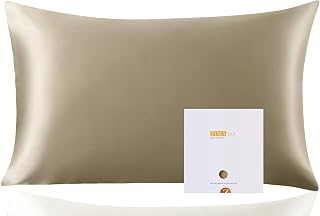 ZIMASILK 100% Mulberry Silk Pillowcase for hair and skin, 40x60 cm, Taupe