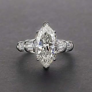 Gorgeous Shiny Cubic Zirconia Proposal Rings for Women Fashion Jewelry