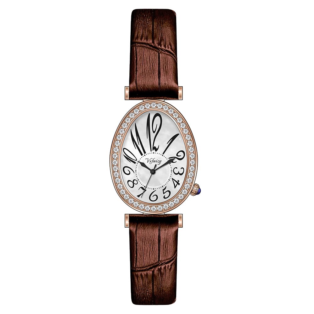 Easy to Read Watch for Women Luxury Crystal Accented