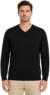 Krumba Men Cotton Oversized V-Neck Put On Sweater
