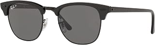 Ray-Ban Unisex Sunglasses Wrinkled Black On Black Frame, Black Lenses, 51MM
