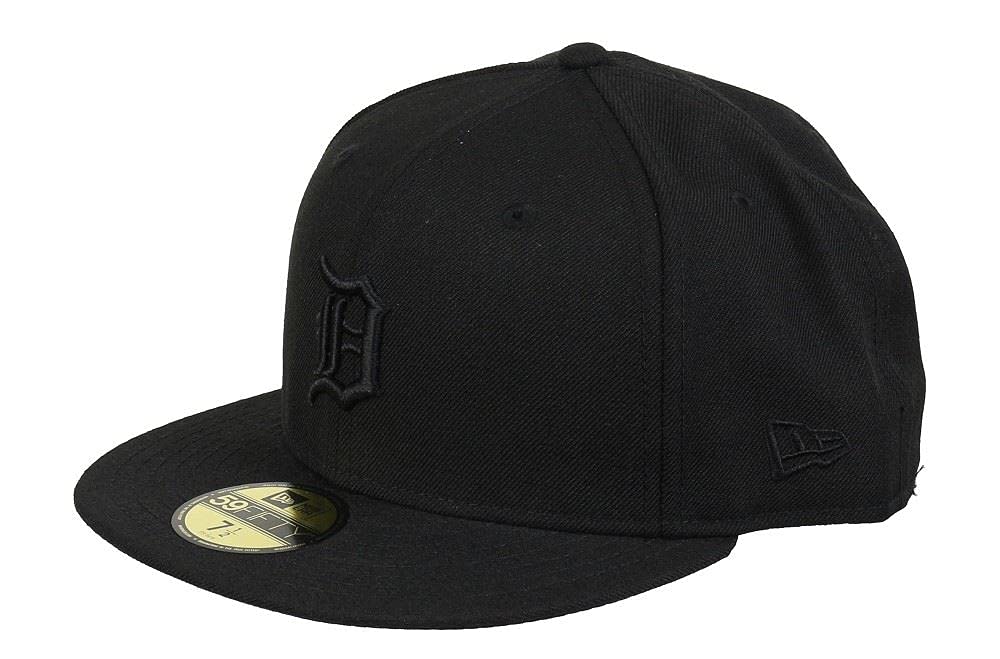 New Era Detroit Tigers MLB Black on Black 59Fifty Cap - 7 1/8-57cm (M)