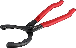 WORKPRO 12" Adjustable Oil Filter Pliers, Wrench Adjustable Oil Filter Removal Tool, Ideal For Engine Filters, Conduit, &amp; Fittings, W114083A