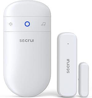 Door Chime When Door Opens, Door Opened Alarm for Home/Business Entering | 1-Sensor + 1-Receiver with 500FT Range|58 Chimes|5-Volume Level, Bedroom Entry Alert for Kids/Toddler/Dementia/Elderly Safety