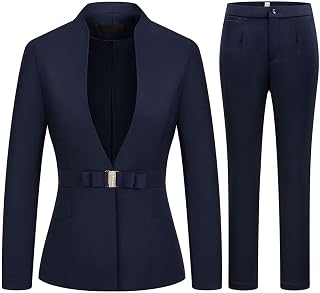 MODFUL Women's 2 piece Business Professional Pant Suit Set