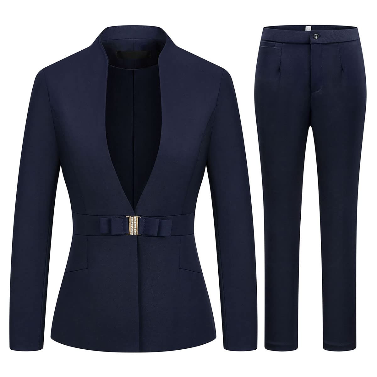 MODFUL Women's 2 piece Business Professional Pant Suit Set