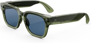 Meta Glasses, AI glasses Fury, Racing Green, Lenti Light Blue