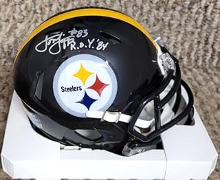 Autographed Louis Lipps "ROY 84" Pittsburgh Steelers mini helmet with COA