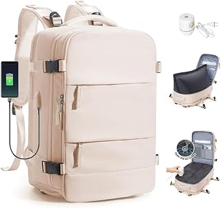 SZLX Ryanair Backpack 40x30x20 Vacuum with Pump Travel Backpack 40x30x20 Ryanair Wizzair Hand Luggage 40x20x25 Women Waterproof Casual Backpack Laptop 14 Inch with Shoe Compartment