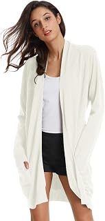 Grace Karin Womens Casual Open Front Knitted Cardigan with Pockets