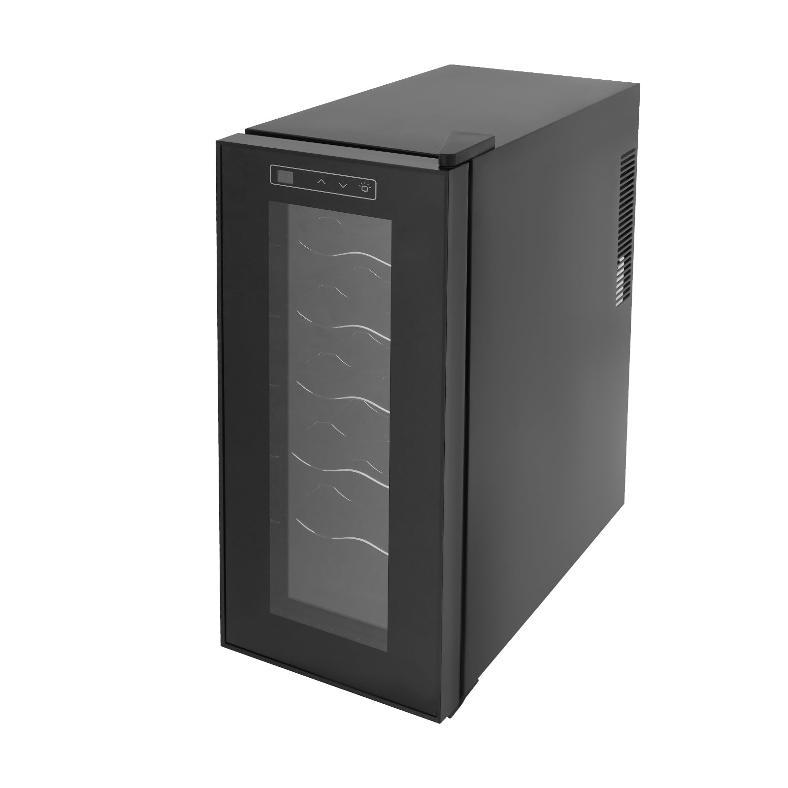 YUYANSHOP 12 Bottle Wine Fridge, 53.6–64.4°F Digital Temperature Control Wine Fr