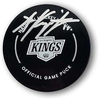 Anze Kopitar Autographed Los Angeles Kings Official Hockey Puck - Autographed NHL Pucks